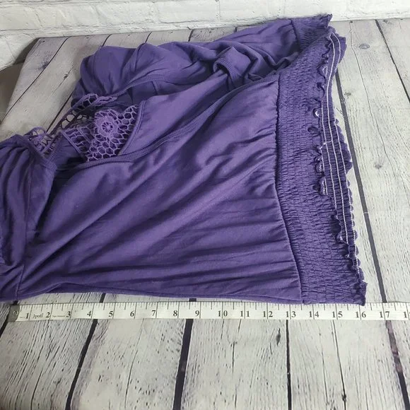 Eye Candy Women's Purple Blouse - Picture 5 of 6